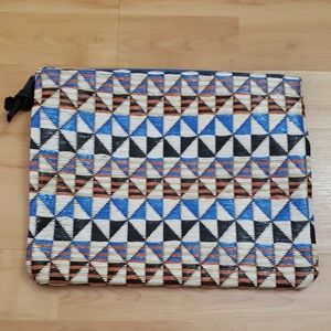 Aztec Print Clutch